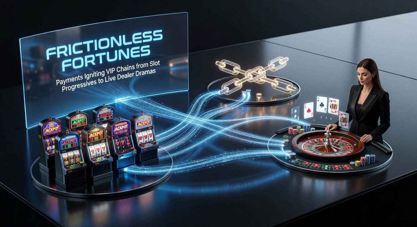 Live dealer table in action with a VIP player betting big on mobile, overlaid digital payment icons showing instant transfers from slots to table stakes amid dramatic card reveals